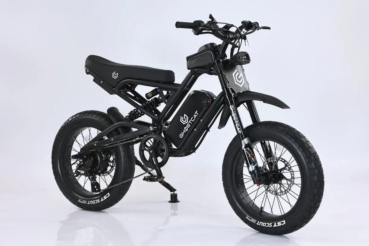 GhostCat F4X Pro all-terrain electric bike with fat tires, lightweight design and powerful motor.