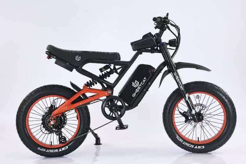 GhostCat F4X Pro all-terrain fat tire electric bike with 60V battery and lightweight design.