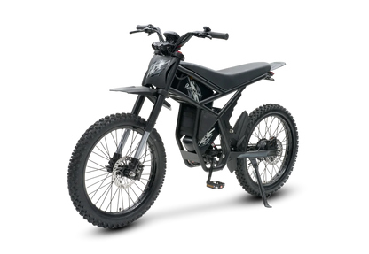 Riding Times GT73 electric dirt bike with full suspension, heavy-duty frame, and off-road tires for ultimate performance.