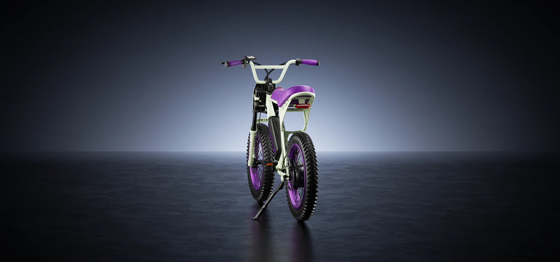 Macfox E-bike X1S in sleek purple design, featuring wide tires and modern frame, perfect for urban and outdoor adventures.